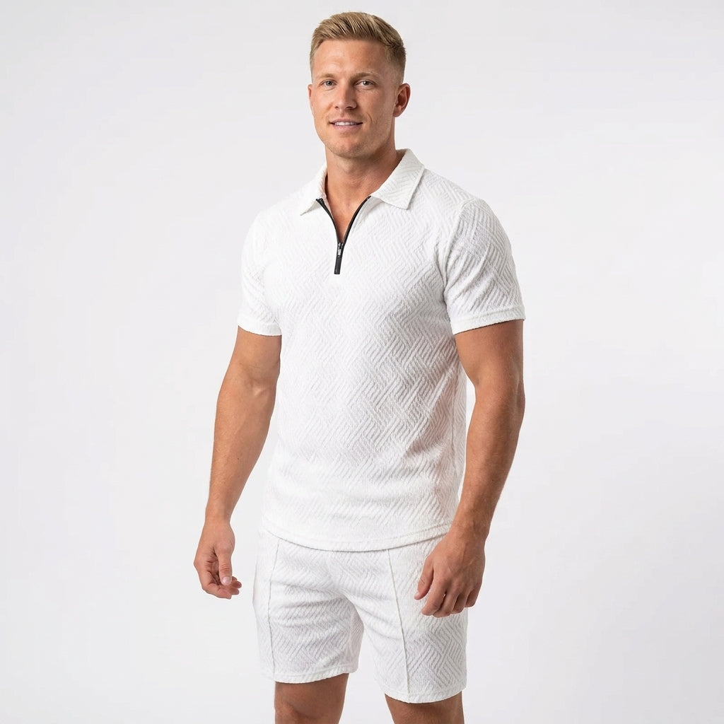 Polo en shorts set heren zomer – zomerse polo shorts set