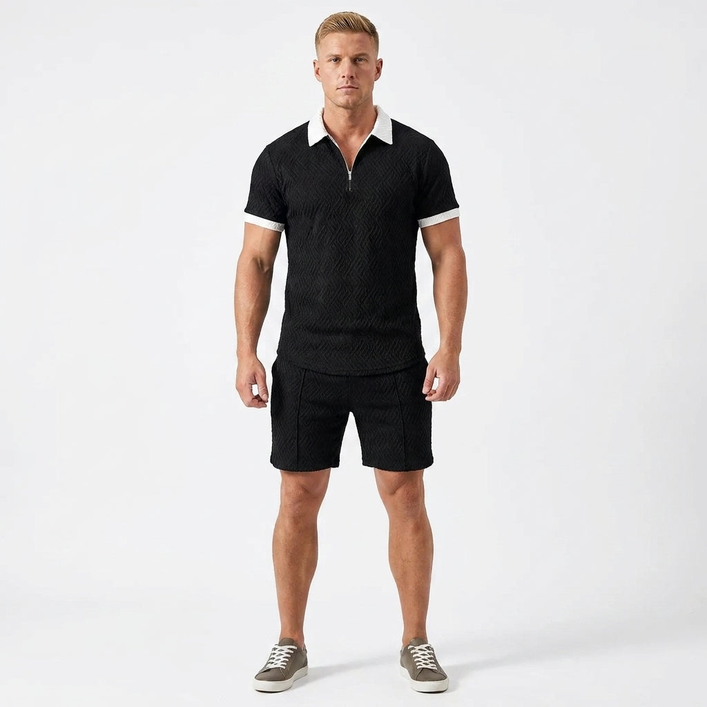 Polo en shorts set heren zomer – zomerse polo shorts set