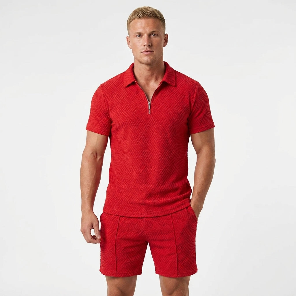 Polo en shorts set heren zomer – zomerse polo shorts set