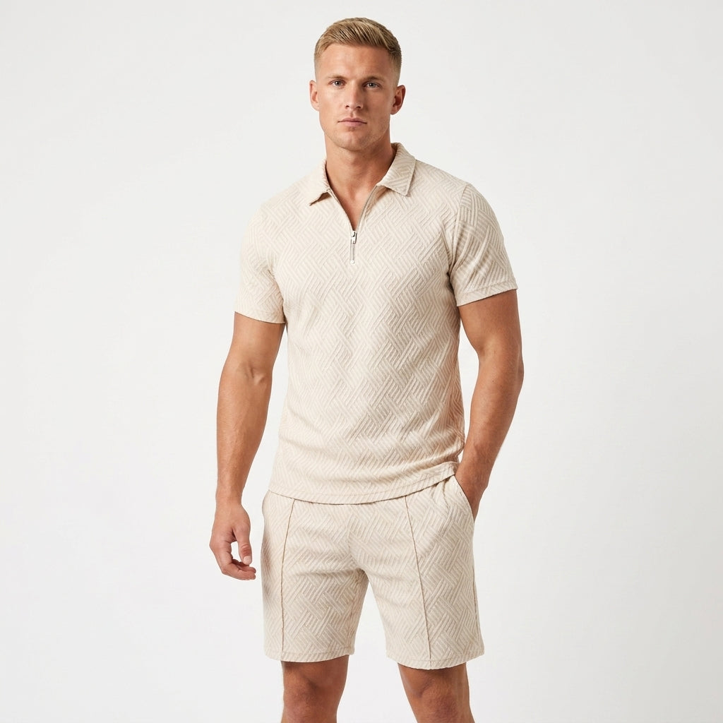 Polo en shorts set heren zomer – zomerse polo shorts set