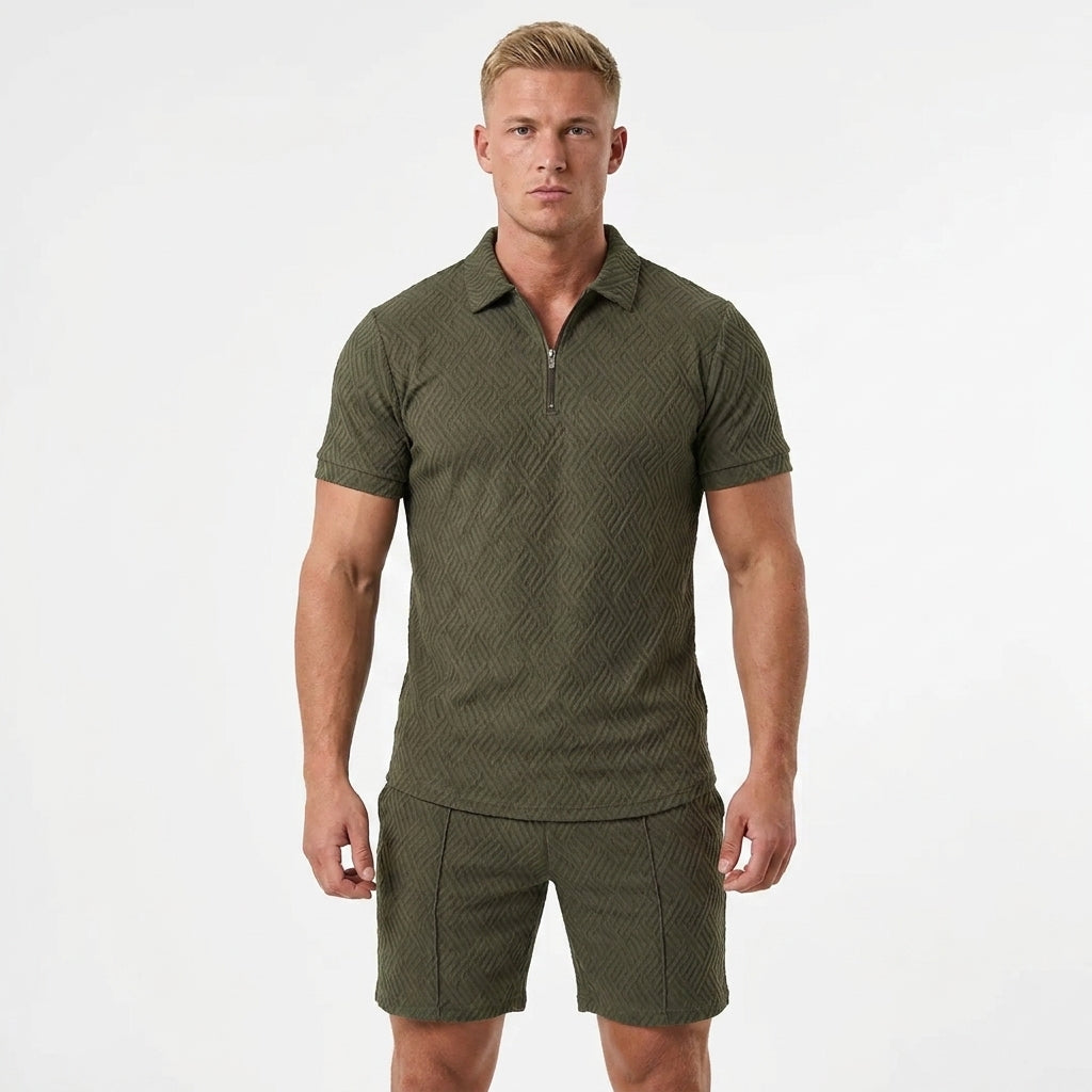 Polo en shorts set heren zomer – zomerse polo shorts set