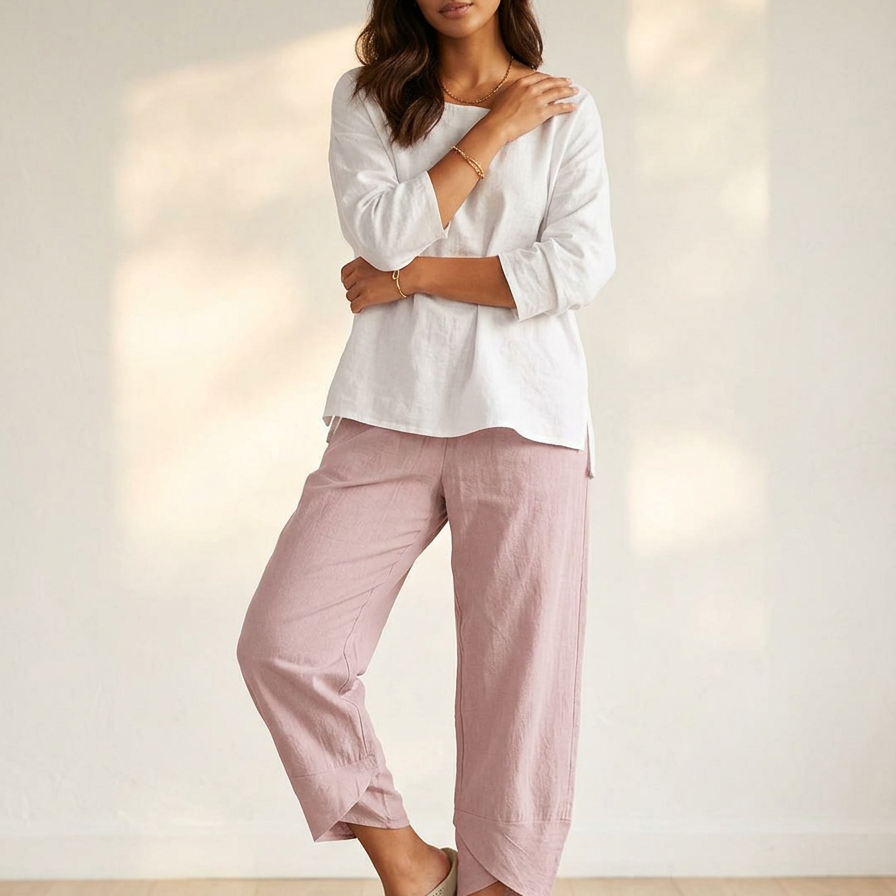 Comfortabele luchtige dames broek – Mirelle