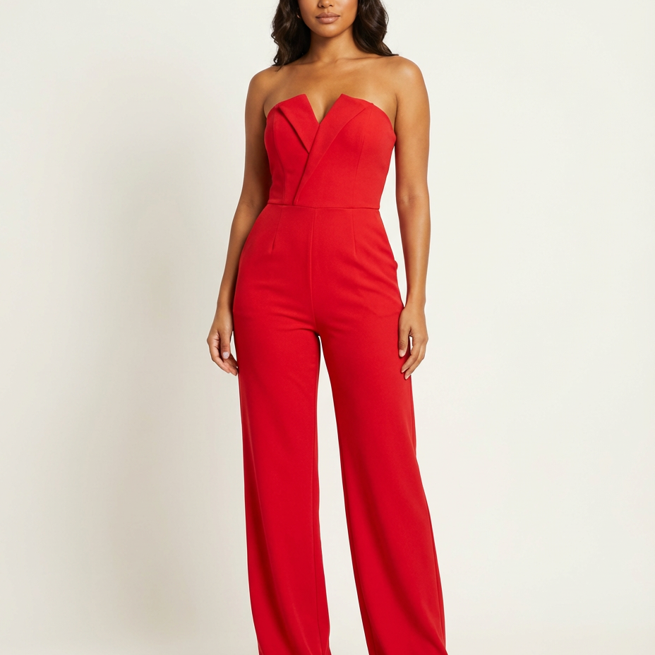 Elegante strapless dames jumpsuit – Valeria